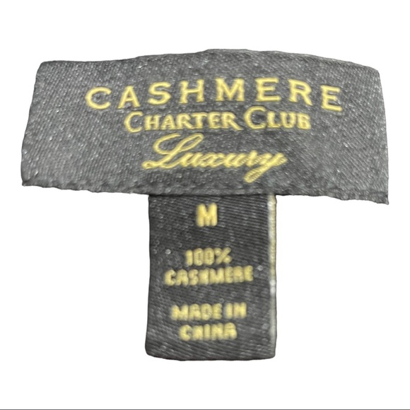 Cashmere charter club luxury open front cardigan black. Size medium cashmere - Picture 12 of 12